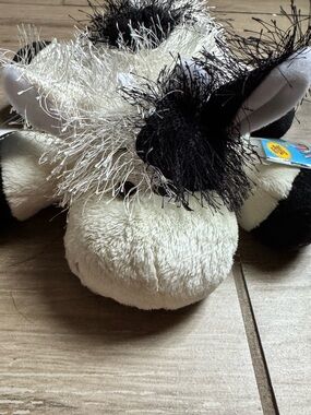 Webkinz with Code Plush Cow Stuffed Animal - Black & Cream